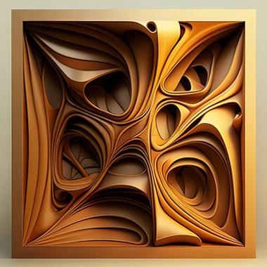 3D model abstract art (STL)